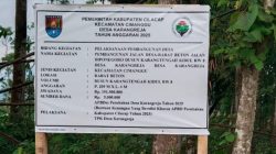 Rabat Beton Desa Karangreja Cimanggu Diduga Belum Mencapai 1 Tahun Sudah Mengelupas dan Retak