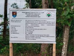 Rabat Beton Desa Karangreja Cimanggu Diduga Belum Mencapai 1 Tahun Sudah Mengelupas dan Retak
