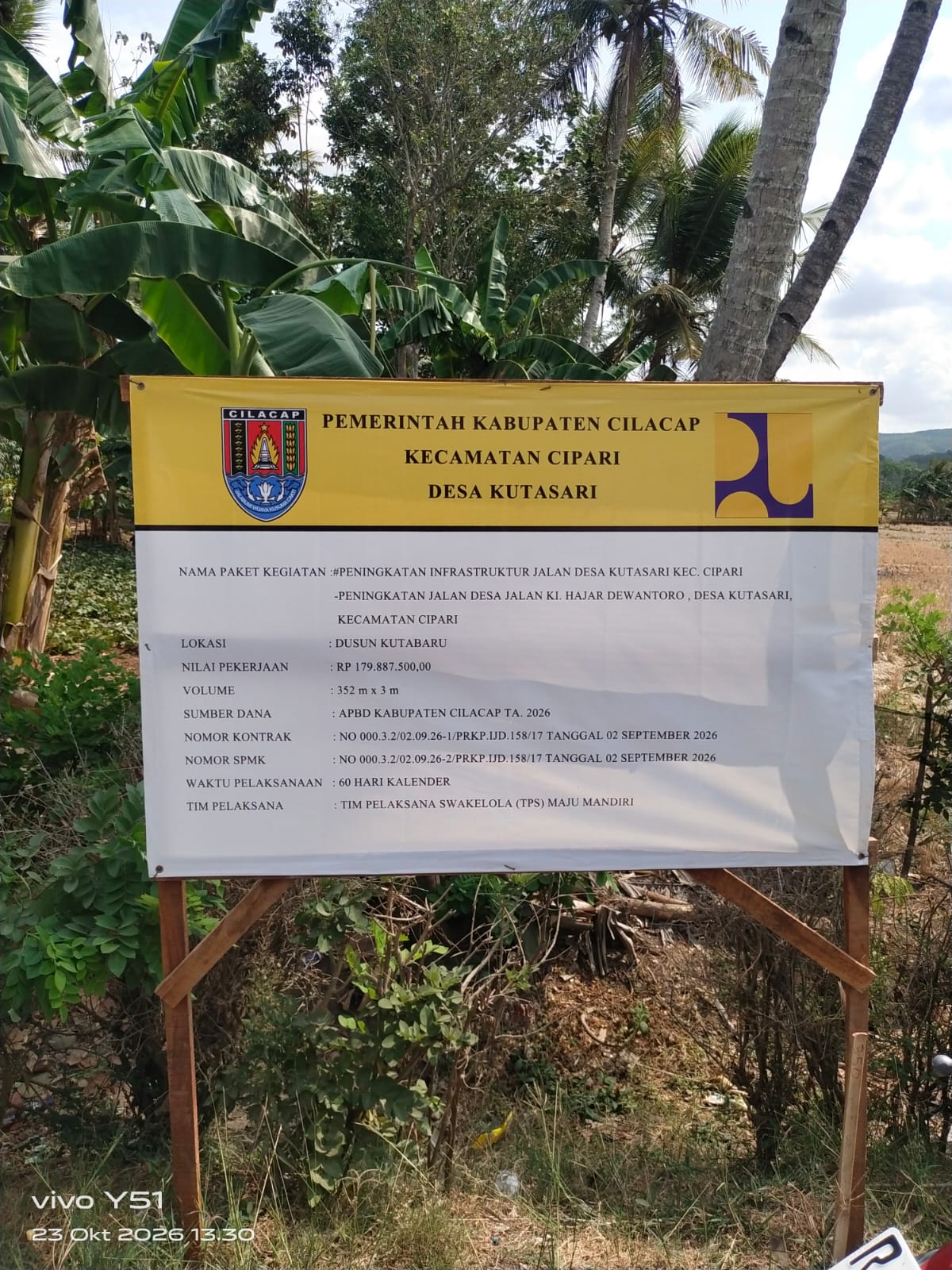 Peningkatan Jalan Desa Kutasari Dusun Kutabaru Diduga Burdal Seet Tidak Sesuai SOP Bina Marga
