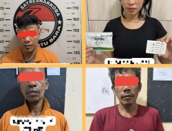 Sat narko Polres Batu Bara Gerebek Bandar Narkoba Dsn.VII Desa Ujung Kubu Kec.Nibung Hangus Kab.Batu Bara