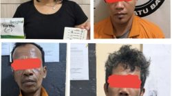 Sat narko Polres Batu Bara Gerebek Bandar Narkoba Dsn.VII Desa Ujung Kubu Kec.Nibung Hangus Kab.Batu Bara