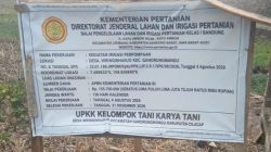 Pembangunan IRPOM Dikerjakan Oleh UPKK Kelompok Tani Karya Tani Diduga Tidak Sesuai Spesifikasi