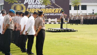 Apel Perdana Kapolda Jateng, Tegas; Tidak Ada Toleransi bagi Anggota yang Membekingi Judi dan Narkoba