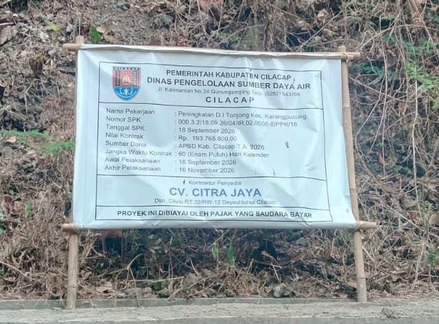 Peningkatan DI Tonjong Diduga Mengambil Batu di Lokasi dan Pasir