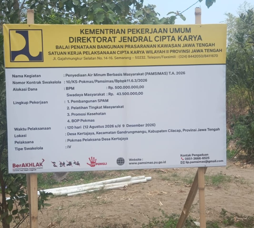 Pembangunan SPAM Di Desa Kertajaya Menjadi Diduga Menjadi Rehab